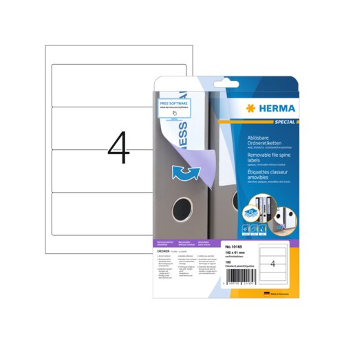 HERMA Ordnerrückenetikett breit/kurz 100 Etik./Pack.