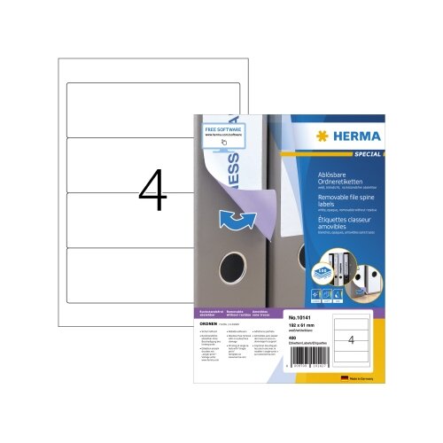 HERMA Ordnerrückenetikett breit/kurz 400 Etik./Pack.