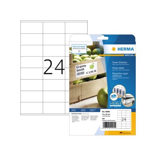 HERMA Universaletikett Power 70 x 36 mm (B x H)