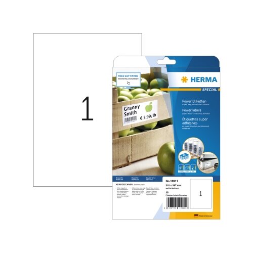 HERMA Universaletikett Power 210 x 297 mm (B x H)