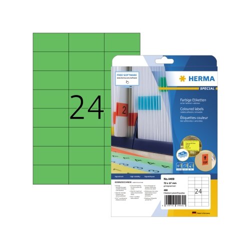 HERMA Universaletikett farbig 70 x 37 mm (B x H)