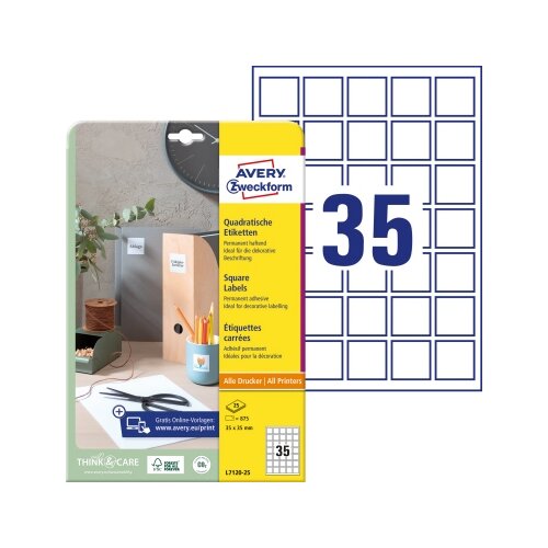 Avery Zweckform Universaletikett 35 x 35 mm (B x H)