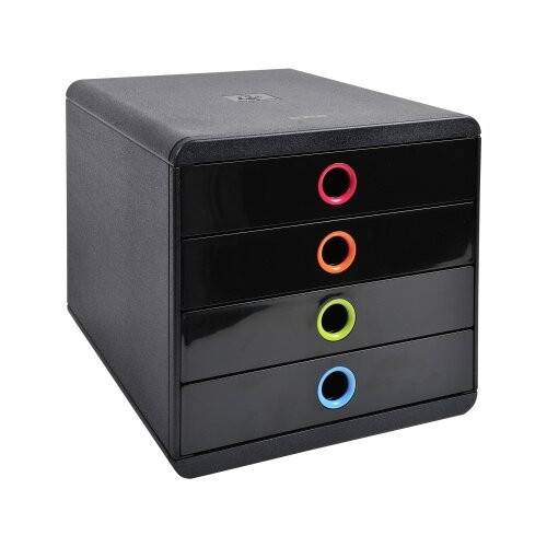 Exacompta Schubladenbox POP-BOX Black Office