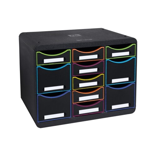 Exacompta Schubladenbox STORE-BOX Multi Black Office schwarz