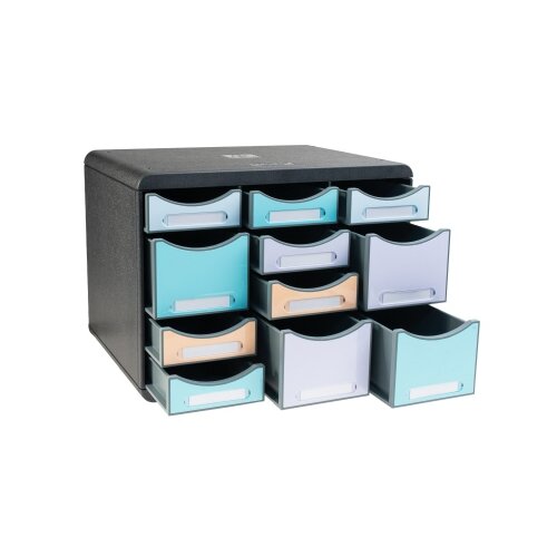 Exacompta Schubladenbox STORE-BOX Multi Aquarel schwarz