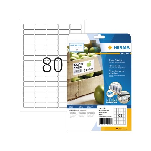 HERMA Universaletikett Power 35,6 x 16,9 mm (B x H)