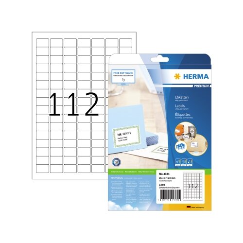 HERMA Universaletikett PREMIUM 25,4 x 16,9 mm (B x H)