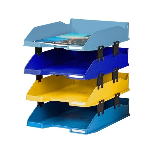 Exacompta Briefablage COMBO MIDI BEE BLUE 4 Briefkörbe
