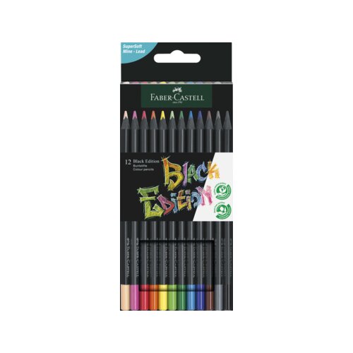 Faber-Castell Buntstift Black Edition 12 St./Pack.