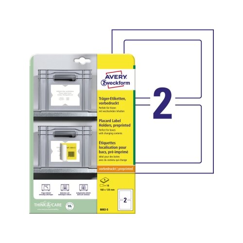 Avery Zweckform Träger-Etikett 160 x 120 mm (B x H)