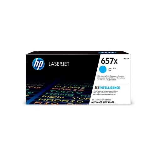 HP Toner 657X cyan