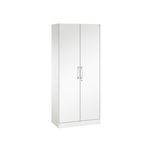 C+P Flügeltürenschrank Asisto 800 x 1.980 x 435 mm (B x H x T) weiß