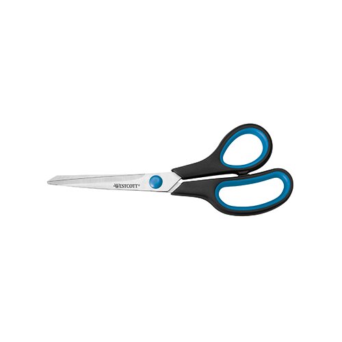 Westcott Universalschere Easy Grip gebogen, Langauge 201 mm Rechtshänder