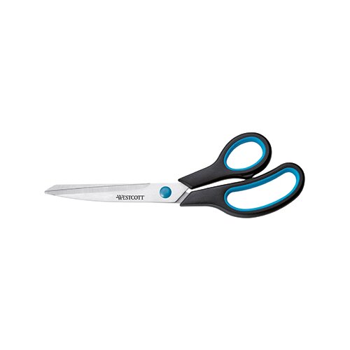 Westcott Universalschere Easy Grip gebogen, Langauge Rechtshänder