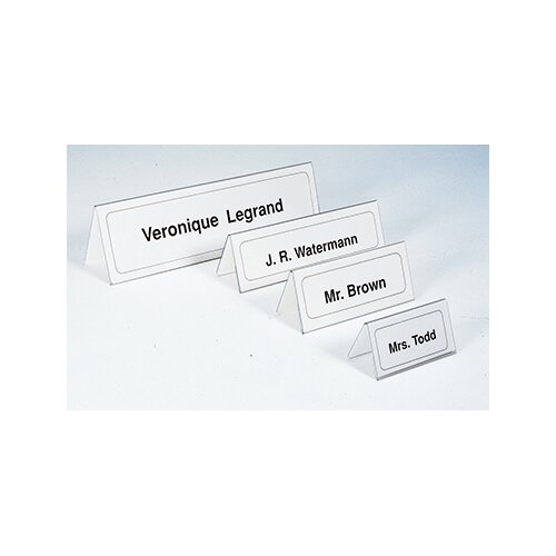DURABLE Tischnamensschild Dachform 25 St./Pack.