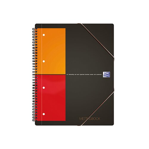 Oxford Collegeblock International Meetingbook DIN A4+ kariert mit Rand innen/außen