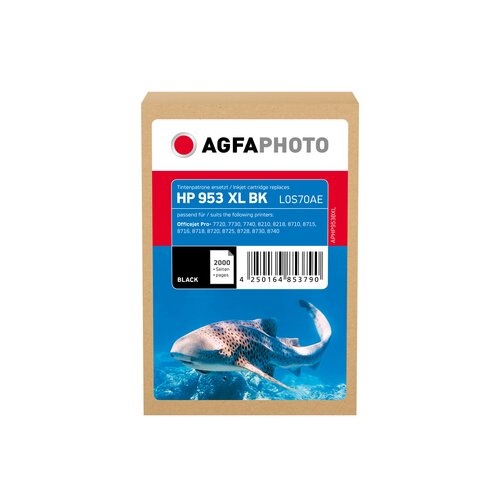 AgfaPhoto Tintenpatrone Kompatibel mit HP 953XL schwarz