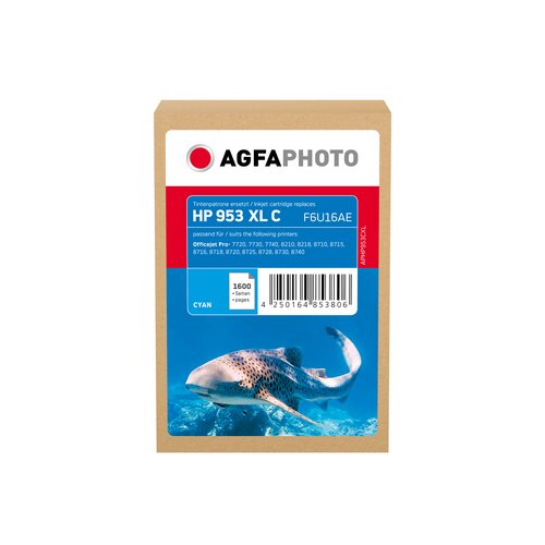 AgfaPhoto Tintenpatrone Kompatibel mit HP 953XL cyan