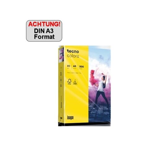 tecno Kopierpapier Colors DIN A3 80 g/m² 500 Bl./Pack.
