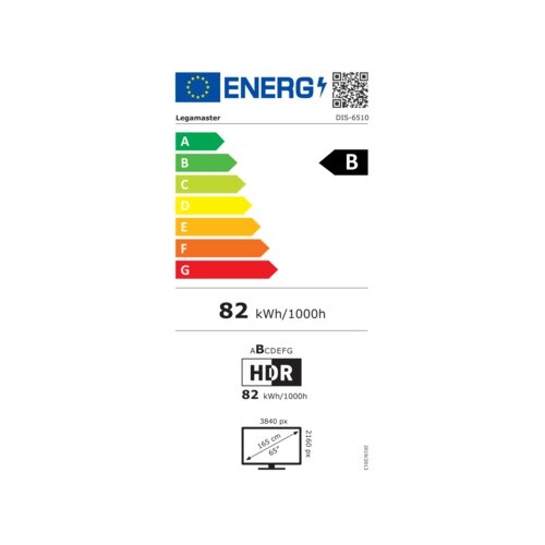 Legamaster Professionelles Display DISCOVER 2 65" mit Installation und Einweisung