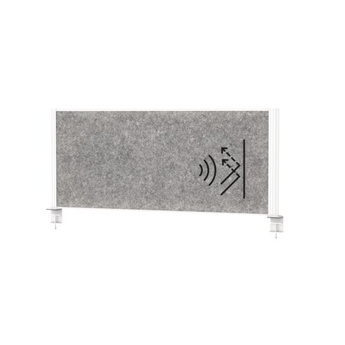 MAUL Tischtrennwand MAULconnecto 120 x 51,5 cm (B x H) weiß