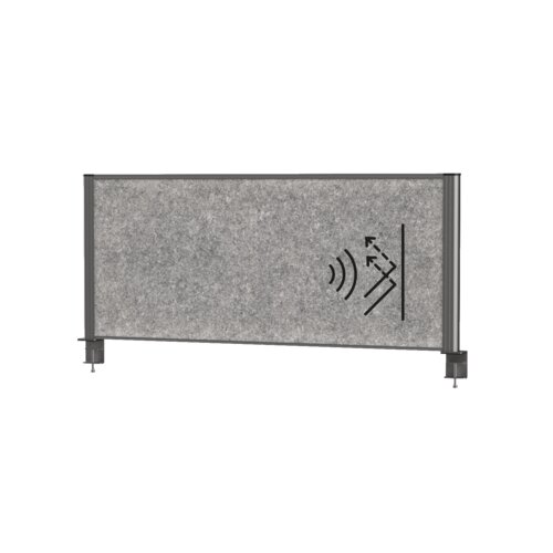 MAUL Tischtrennwand MAULconnecto 120 x 51,5 cm (B x H) anthrazit