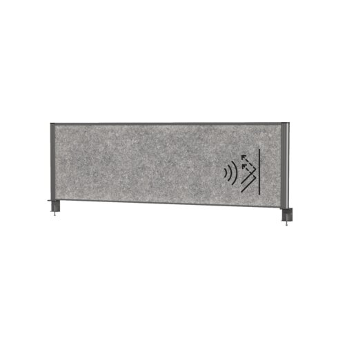 MAUL Tischtrennwand MAULconnecto 160 x 51,5 cm (B x H) anthrazit