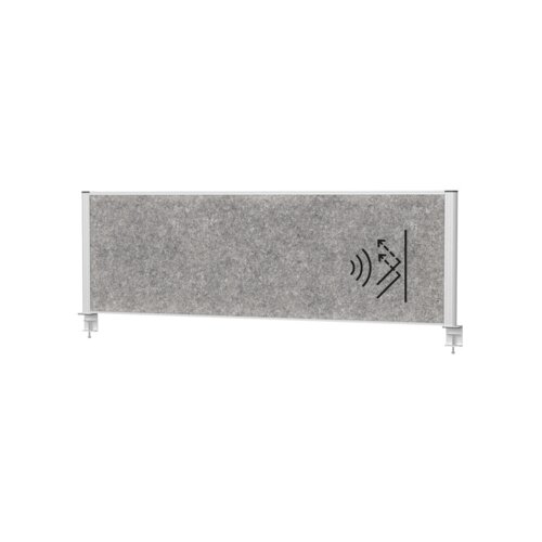 MAUL Tischtrennwand MAULconnecto 160 x 51,5 cm (B x H) silber