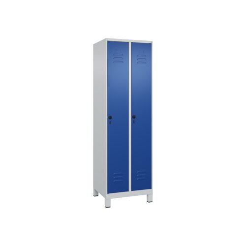 C+P Kleiderspind Classic PLUS mit Standfuß 600 x 1.950 x 500 mm (B x H x T) lichtgrau