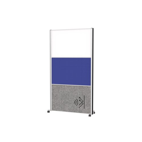 MAUL Stellwand MAULconnecto 1 x Pinntafel, 1 x Akustikwand, 1 x Whiteboard