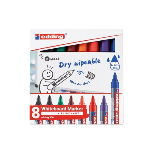 edding Whiteboardmarker 360 8 St./Pack.