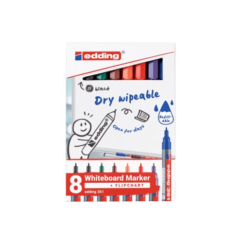 edding Whiteboardmarker 361 8 St./Pack.