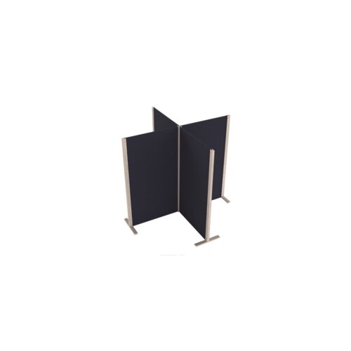 magnetoplan® Stellwand Akustik Wood 4 Modul