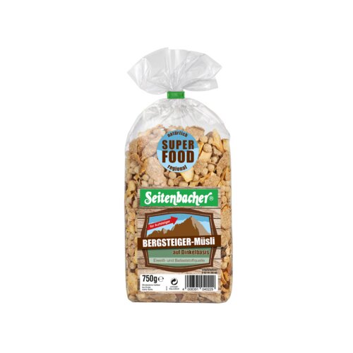 Seitenbacher Müsli Bergsteiger 750 g/Pack.