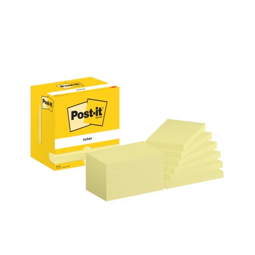 Post-it® Haftnotiz Notes 12 Block/Pack.