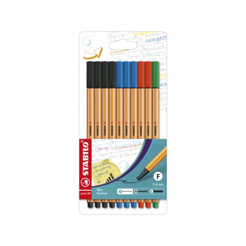 STABILO® Fineliner point 88® 10 St./Pack.