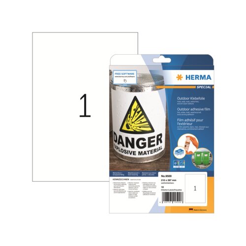 HERMA Folienetikett SPECIAL 210 x 297 mm (B x H)