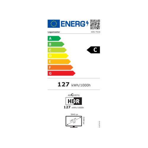 Legamaster Professionelles Display DISCOVER 2 75" mit Installation und Einweisung