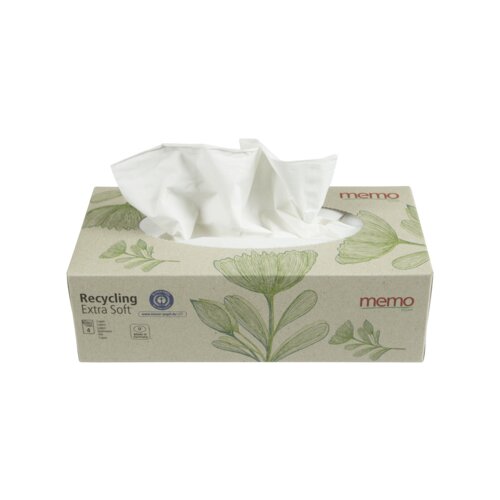 memo Papiertaschentücher Recycling Extra Soft