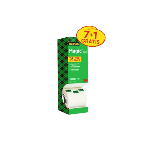 Scotch® Klebefilm Magic™ 810 19 mm x 33 m (B x L) 8 St./Pack.