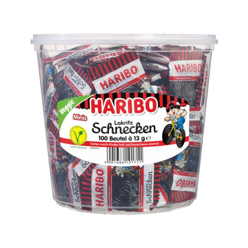HARIBO Lakritz Rotella 100 x 12,7 g/Pack.
