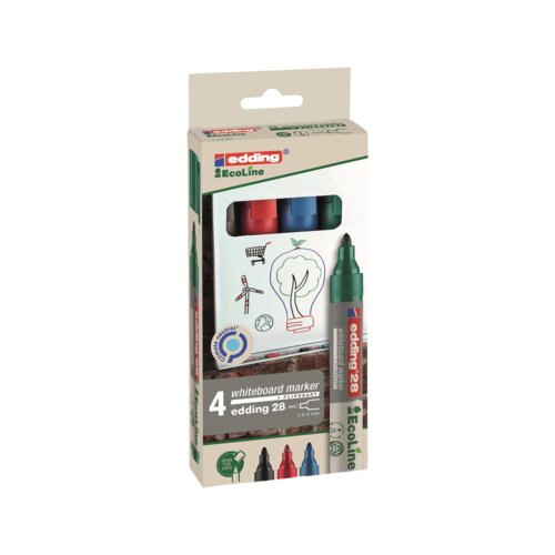 edding Whiteboardmarker 28 EcoLine 4 St./Pack.