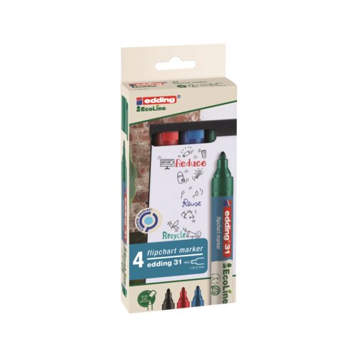 edding Flipchartmarker 31 EcoLine 4 St./Pack.