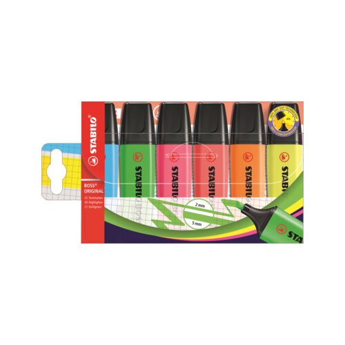 STABILO® Textmarker BOSS® ORIGINAL 6 St./Pack.