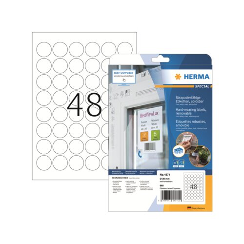 HERMA Folienetikett SPECIAL 30 mm