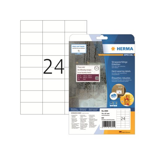 HERMA Folienetikett SPECIAL 70 x 37 mm (B x H)