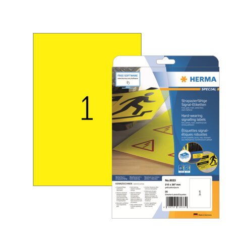 HERMA Folienetikett 210 x 297 mm (B x H)