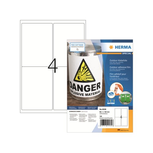 HERMA Folienetikett SPECIAL 99,1 x 139 mm (B x H) 160 Etik./Pack.