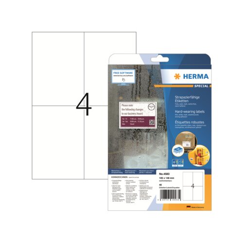HERMA Folienetikett SPECIAL 105 x 148 mm (B x H)