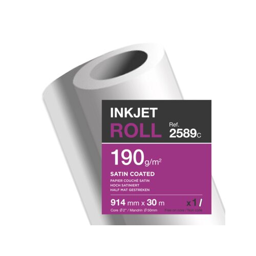 Clairefontaine Inkjetplotterpapier SATIN COATED 190 g/m²
